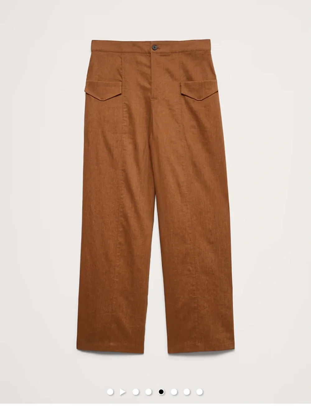 Banana Republic HIGH-RISE STRAIGHT UTILITY PANT STRETCH LINEN-VISCOSE